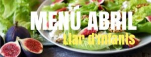 menú abril llar