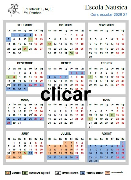 Calendari primària